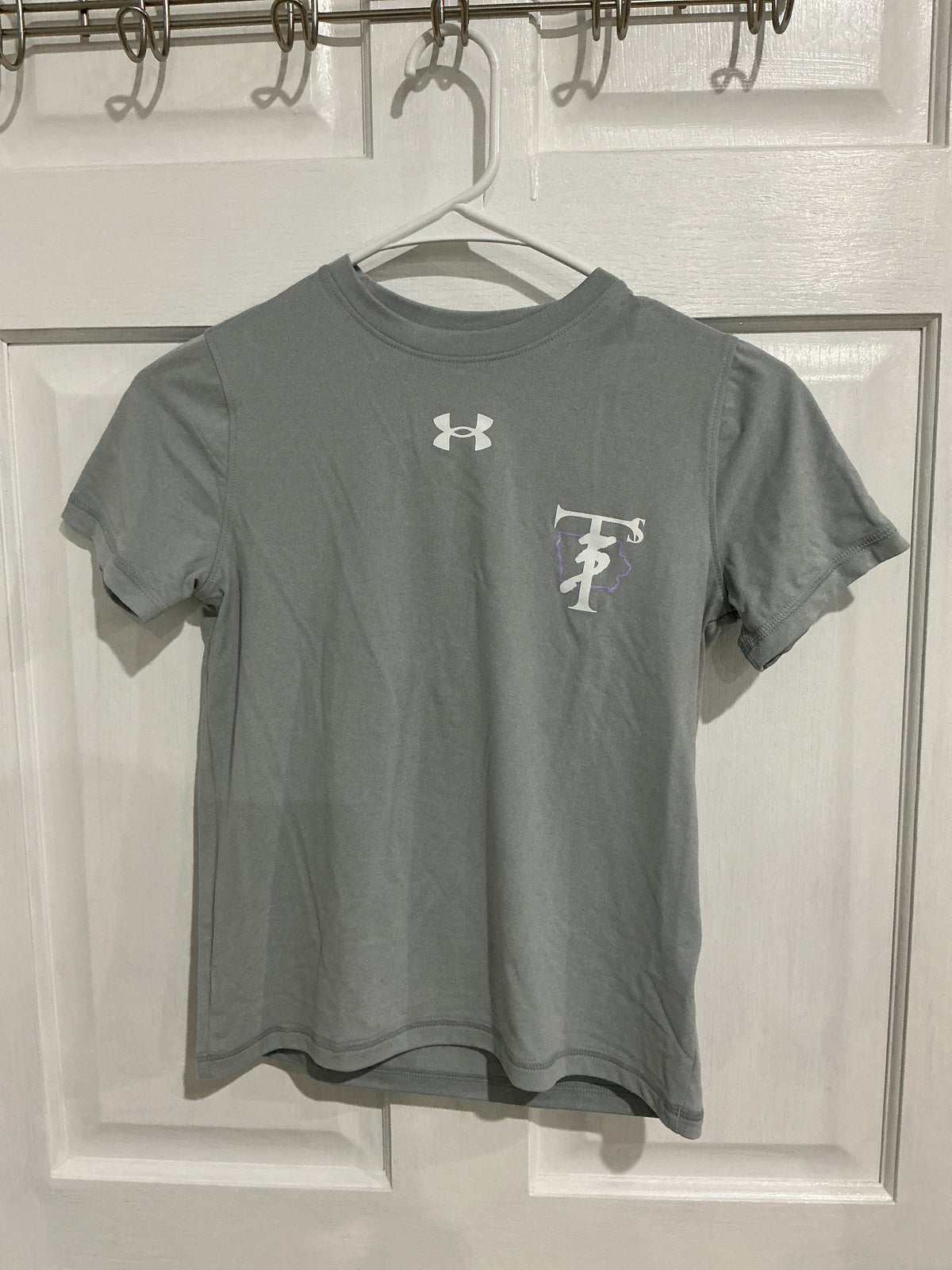Youth UA Gray Short Sleeve T-Shirt