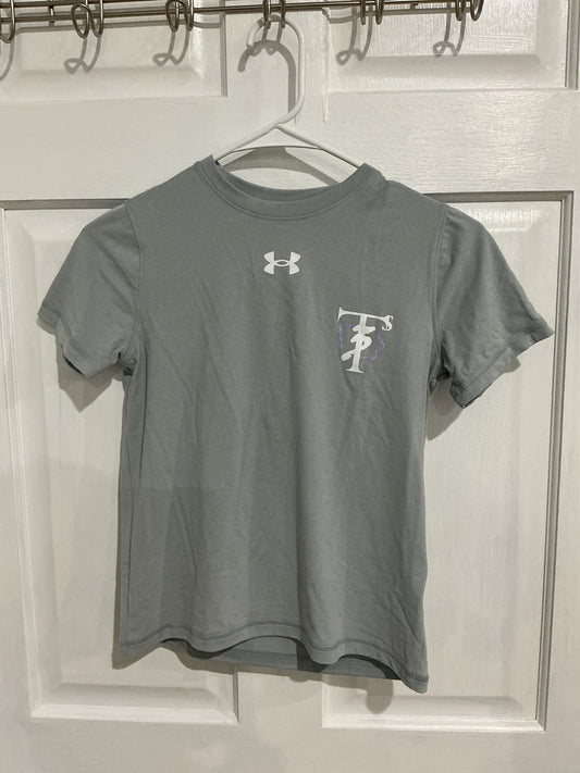 Youth UA Gray Short Sleeve T-Shirt