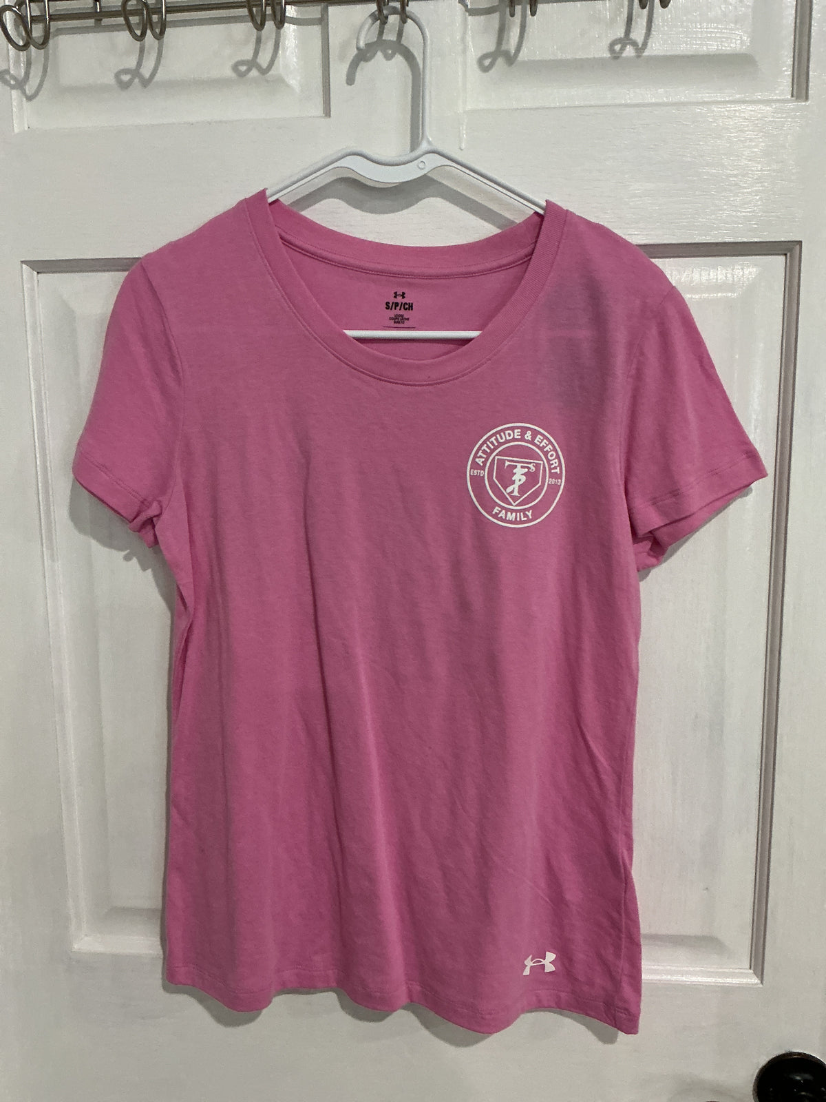 Women's UA Pink Circle Logo Short Sleeve T-Shirt