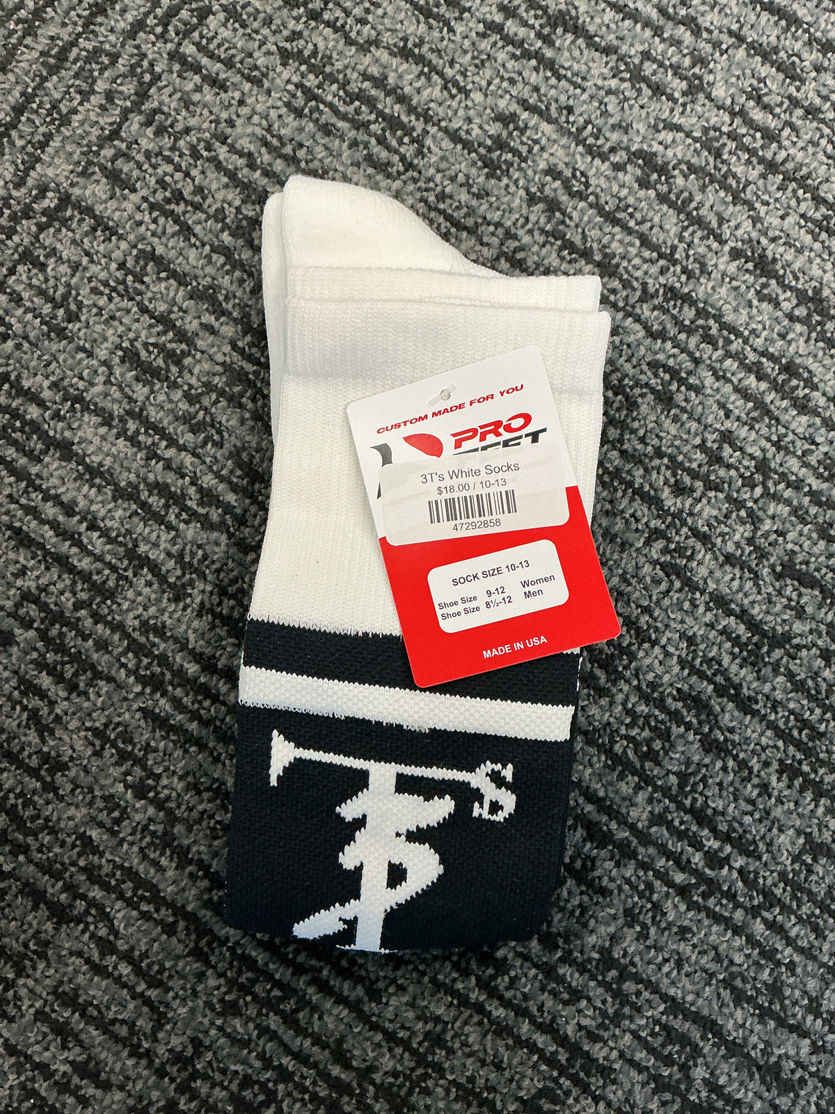 3T's White Socks