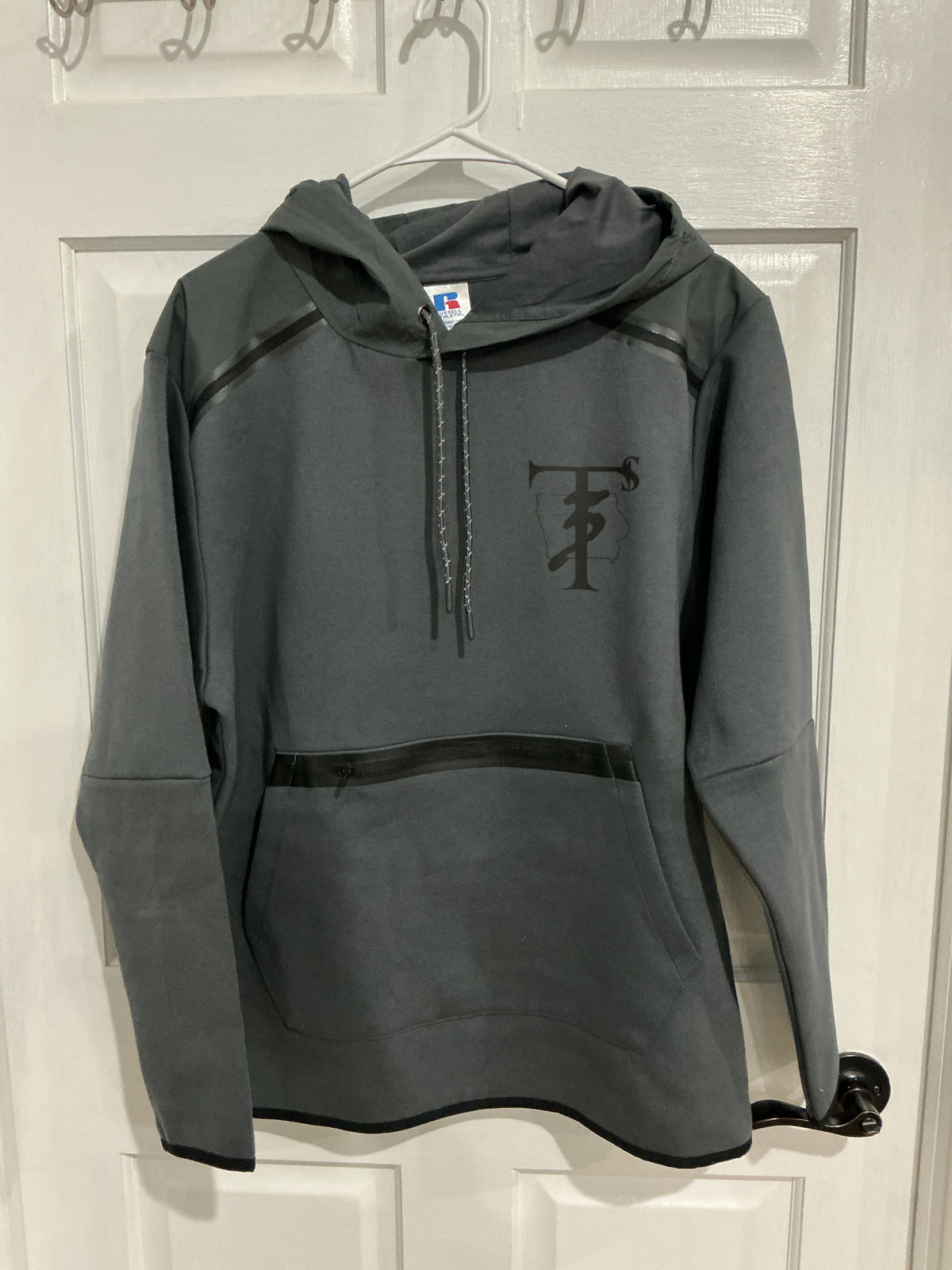Men's Russell Legend Tech Fleece Gray Hoodie