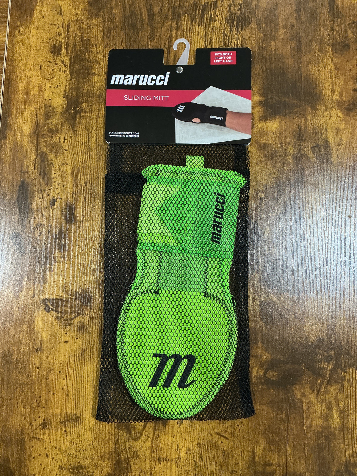 Adult Marucci Sliding Mitt - Black/Neon Green