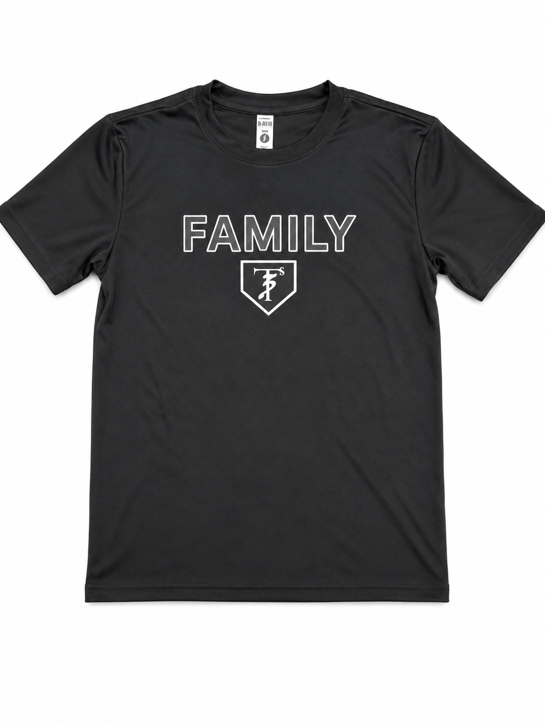 Black Family Poly Tee