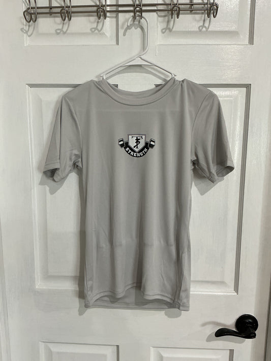 Youth 3T's Strength Short Sleeve T-Shirt - Light Gray