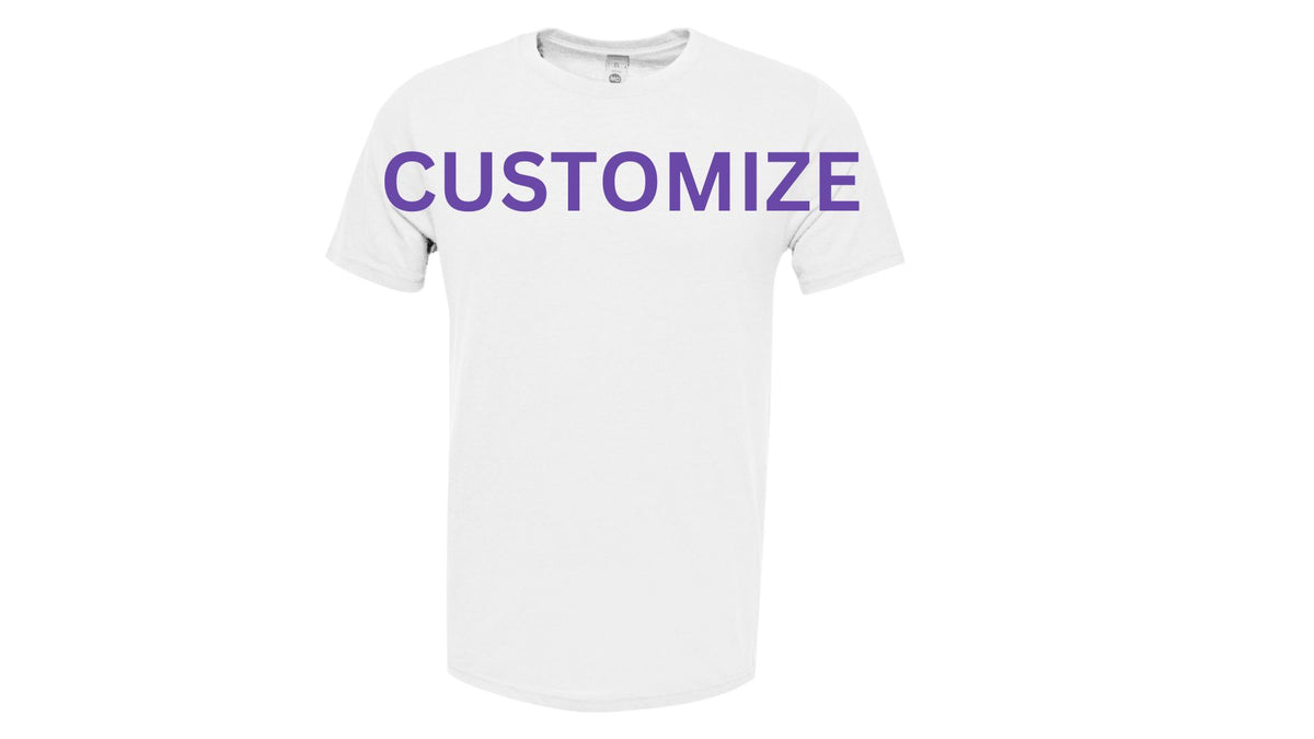 3Ts Custom White Cotton Logo Tee