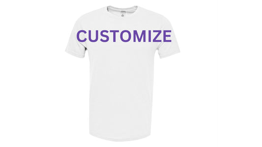 3Ts Custom White Cotton Logo Tee