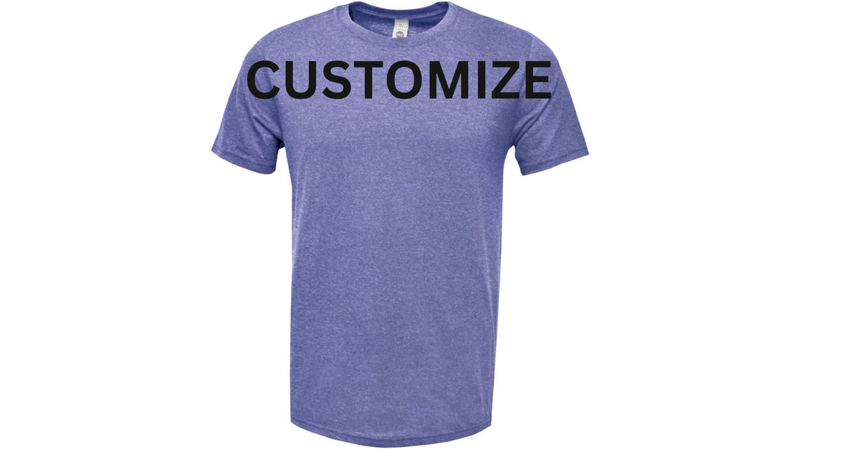3Ts Custom Purple Cotton Logo Tee