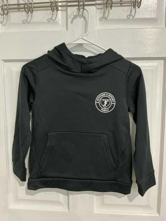 Youth UA Black Circle Logo Hoodie
