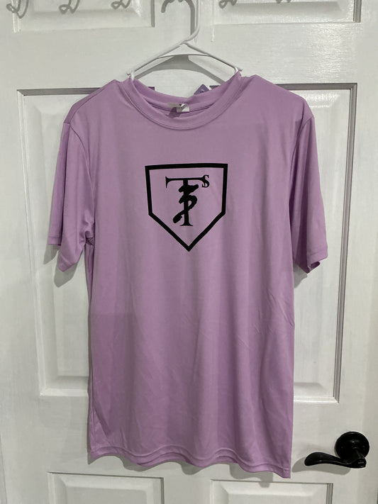 Youth 3T's Home Plate Short Sleeve T-Shirt - Lavender