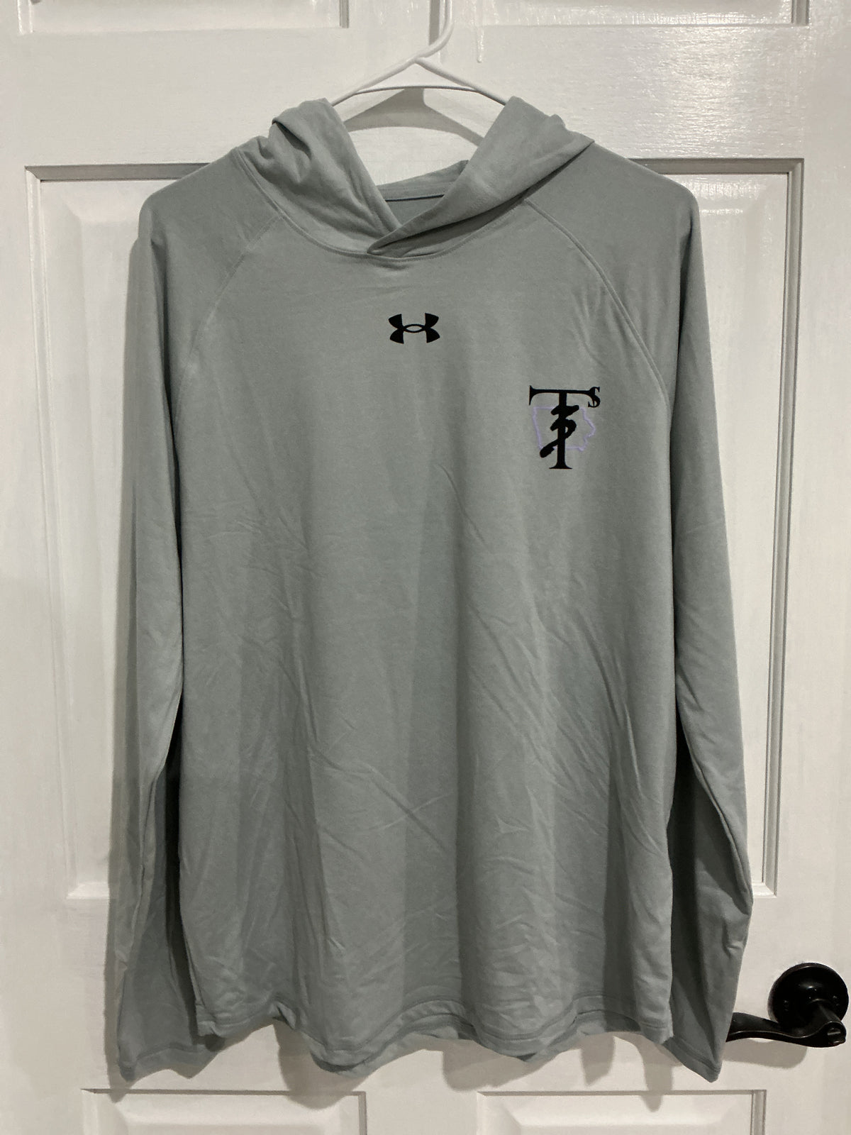 Men's UA Long Sleeve Gray Hooded T-Shirt