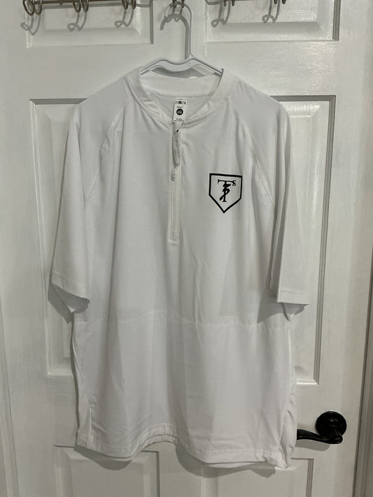 Men's White Windbreaker Short Sleeve T-Shirt