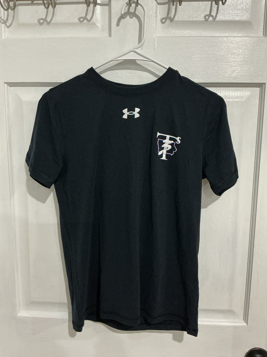 Youth UA Black Short Sleeve T-Shirt